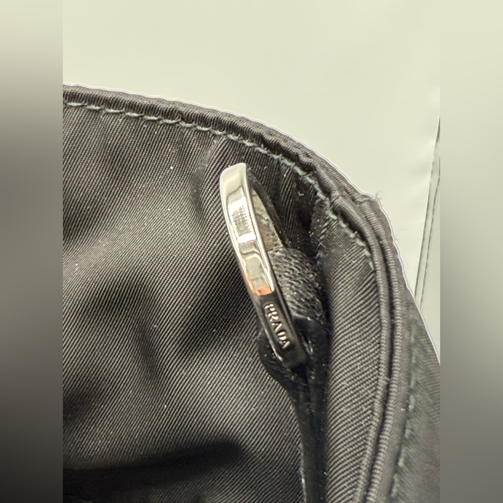 NWT PRADA Re-Nylon/ Leather Padded Large Black tote/ shopping Bag Crossbody mens - Picture 12 of 17